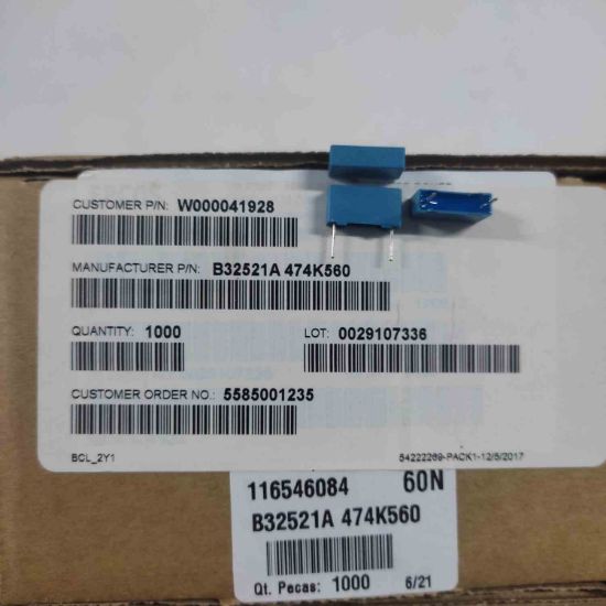 B32521A474K560 470NF 10mm POLYESTER KONDANSATÖR resmi