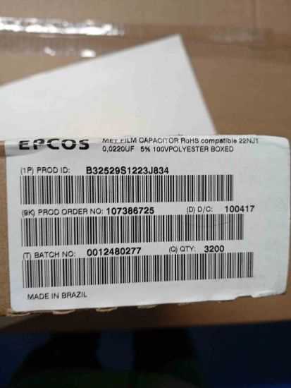 B32529S1223J834 22NF POLYESTER KONDANSATÖR resmi