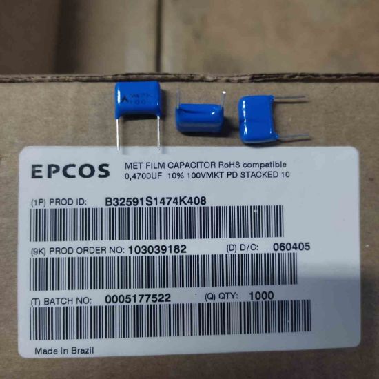 B32591S1474K408 470NF 100V MKT POLYESTER KONDANSATÖR resmi