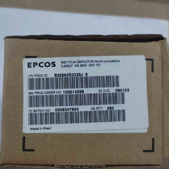 B32593S3335J9 3.3MF 250V 22.5mm POLYESTER KONDANSATÖR resmi