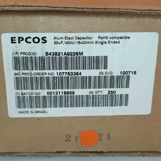B43821A9226M 22MF 400V 16x20 ELKO KONDANSATÖR resmi