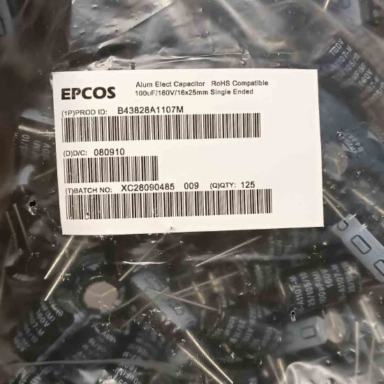 B43828A1107M 100MF 160V  KONDANSATÖR resmi