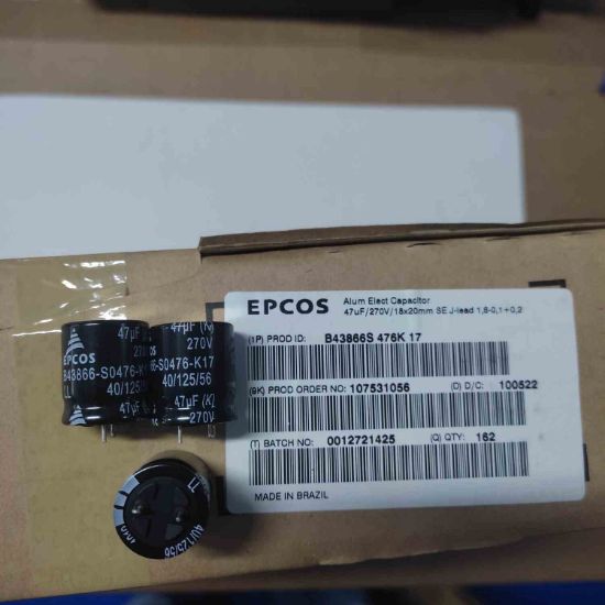 B43866S476K17 47MF 270V 3PIN EPCOS ELKO KONDANSATÖR resmi