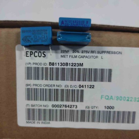 B81130B1223M 22NF 275V EPCOS POLYESTER KONDANSATÖR resmi