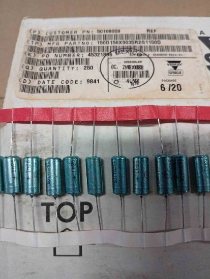 150D156X9035R2G1150D 15MF 35V AXIYEL TANTAL VISHAY TANTAL KONDANSATÖR resmi