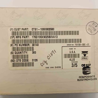 176D106X9025B0VA13 10MF 25V AXIYEL TANTAL VISHAY TANTAL KONDANSATÖR resmi