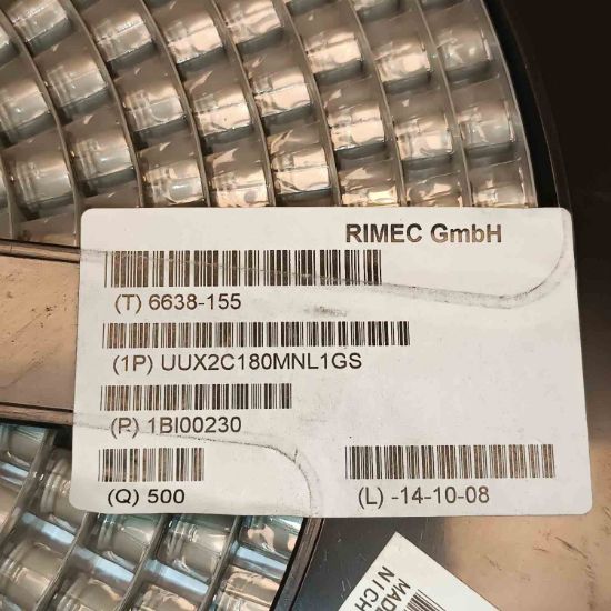 UUX2C180MNL1GS 18MF 160V NICHICON SMD KONDANSATÖR resmi