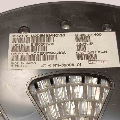 UCD1E681MNQ1GS 680MF 25V 8x10 NICHICON SMD KONDANSATÖR resmi