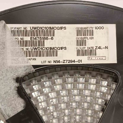UWD1C101MCQ1PS 100MF 16V 6.3x5.8 NICHICON SMD KONDANSATÖR resmi