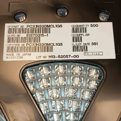 PCX1H330MCL1GS 33MF 50V 10x10 NICHICON SMD KONDANSATÖR resmi