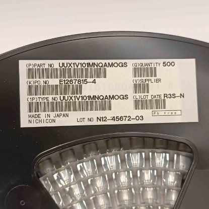 UUX1V101MNQAM0GS 100MF 35V 10x10 NICHICON SMD KONDANSATÖR resmi