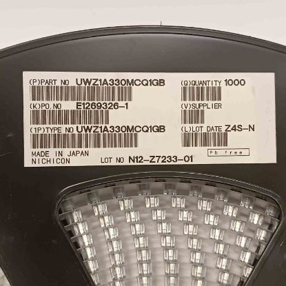 UWZ1A330MCQ1GB 33MF 10V 8x10 NICHICON SMD KONDANSATÖR resmi