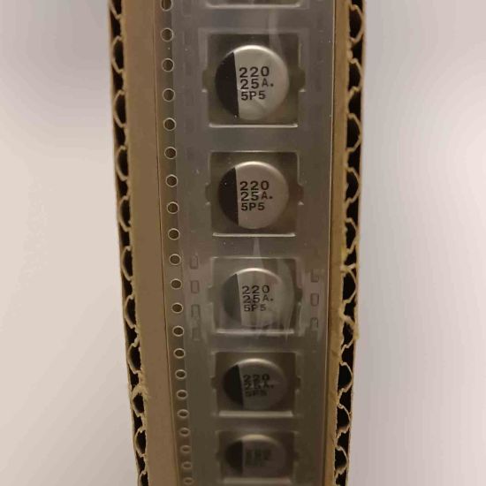 EE1EA221P 220MF 25V 10x10.2 PANASONIC SMD KONDANSATÖR resmi