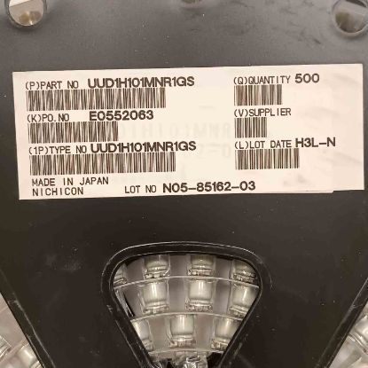 UUD1H101MNR1GS 100MF 50V 8x10 NICHICON SMD KONDANSATÖR resmi