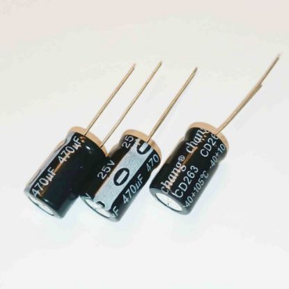 470MF 25V 10x16 105 CHANG ELKO KONDANSATÖR resmi