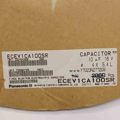 ECEV1CA100SR 10MF 16V 4x5.4 PANASONIC SMD KONDANSATÖR resmi