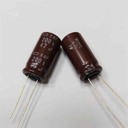 EKMF201ELL470MK255 47MF 200V 12.5x25 105 NIPPON ELKO KONDANSATÖR resmi