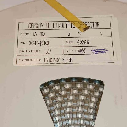 LV101M010E055R 100MF 100V 6.3x5.5 CAPXON SMD KONDANSATÖR resmi
