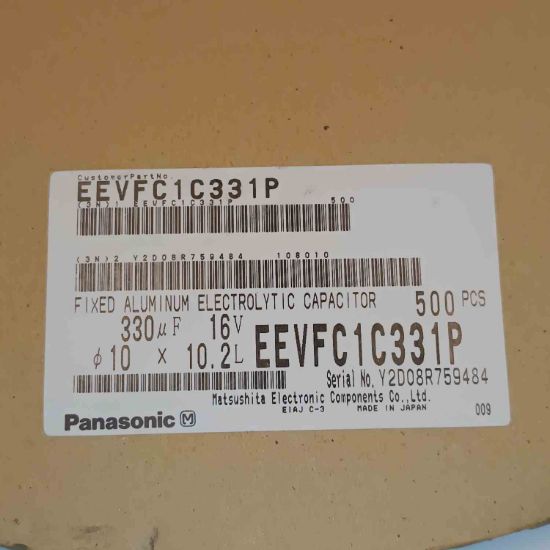EEVFC1C331P 330MF 16V 10x10.2 PANASONIC SMD KONDANSATÖR resmi