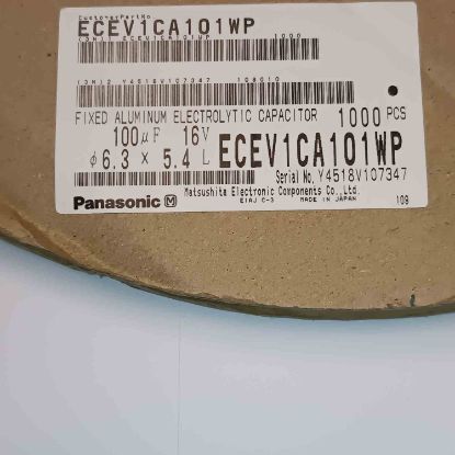 ECEV1CA101WP 100MF 16V 6.3x5.4 85 PANASONIC SMD KONDANSATÖR resmi