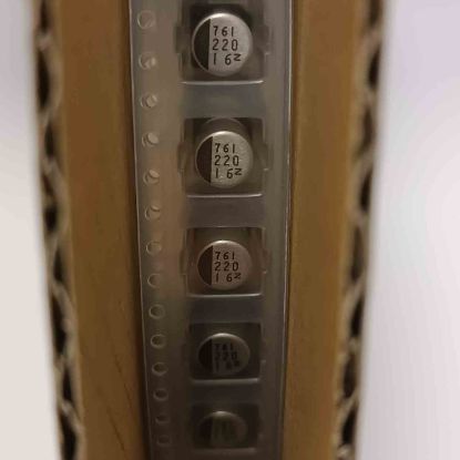220MF 16V  6.3x8 SMD KONDANSATÖR resmi