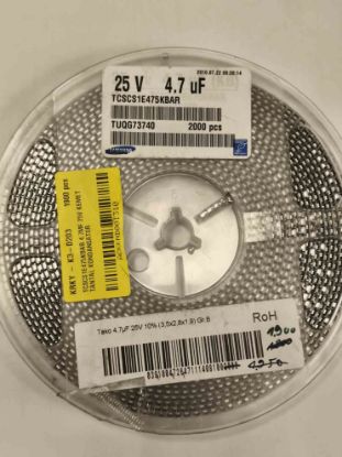 TCSCS1E475KBAR 4.7MF 25V KEMET TANTAL KONDANSATÖR resmi
