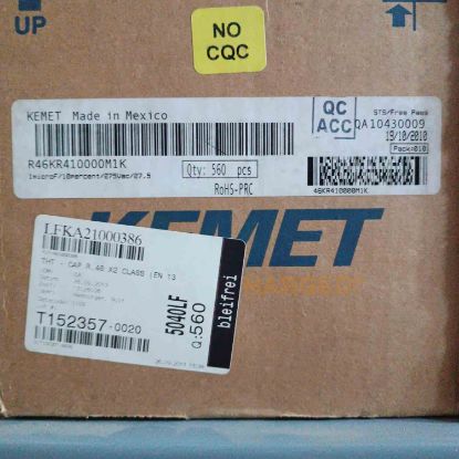 R46KR410000M1K 1MF 275V 27.5mm KEMET POLYESTER KONDANSATÖR resmi