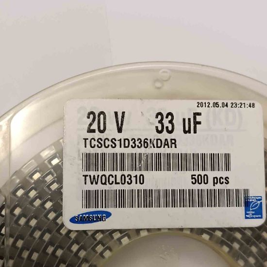 TCSCS1D336KDAR 33MF 20V D SAMSUNG TANTAL KONDANSATÖR resmi