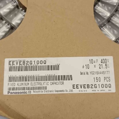 EEVEB2G100Q 10MF 400V 10X21.5 PANASONIC SMD KONDANSATÖR resmi
