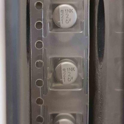 1212RMVK16VC22M 22MF 16V 5x5.5 SMD KONDANSATÖR resmi