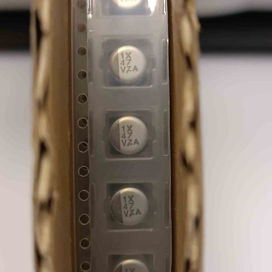 1612RMZA35V47M 47MF 35V 6.3x6.1 SMD KONDANSATÖR resmi