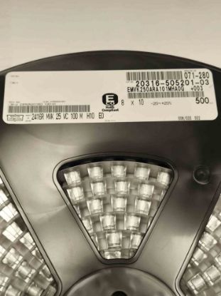 2416RMVKA25VC100M 100MF 25V 8x10 NIPPON SMD KONDANSATÖR resmi