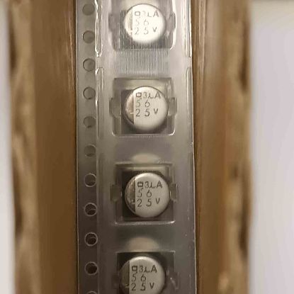 1612RMVA25VC56M 56MF 25V 6.3X5.5 NIPPON SMD KONDANSATÖR resmi