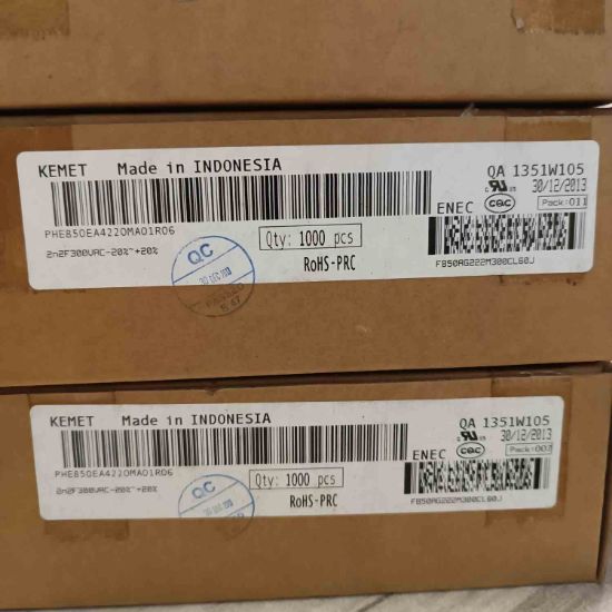 PHE850EA4220MA01R06 2.2NF 300VAC 10 0.2 KEMET POLYESTER KONDANSATÖR resmi