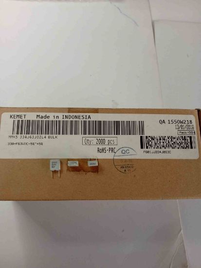 MMK5 334K63J02L4 BULK 270NF 63V 5 0.1 KEMET POLYESTER KONDANSATÖR resmi