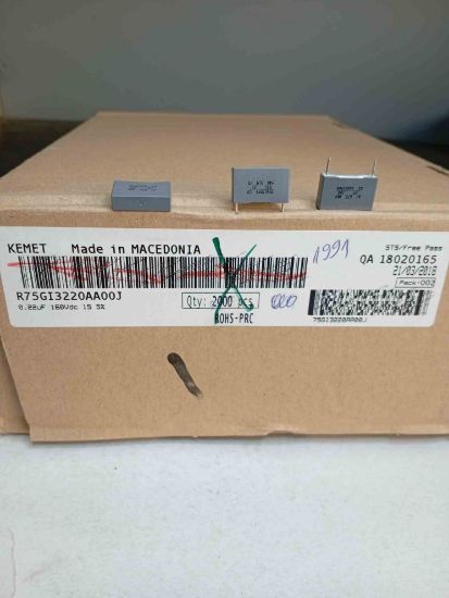 75GI3220AA00J 220NF 160V 15 0.05 KEMET POLYESTER KONDANSATÖR resmi