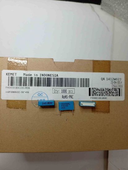 PHE450SB4100JR06 1NF 2000V 15 0.05 KEMET POLYESTER KONDANSATÖR resmi