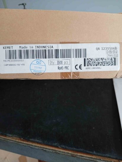 R82MC1100DQ50J 1NF 400V 5 0.05 KEMET POLYESTER KONDANSATÖR resmi
