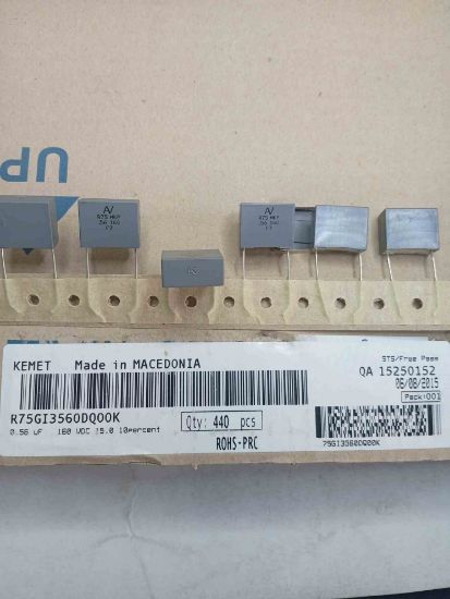R75GI3560DQ00K 560NF 160V 15 0.1 KEMET POLYESTER KONDANSATÖR resmi