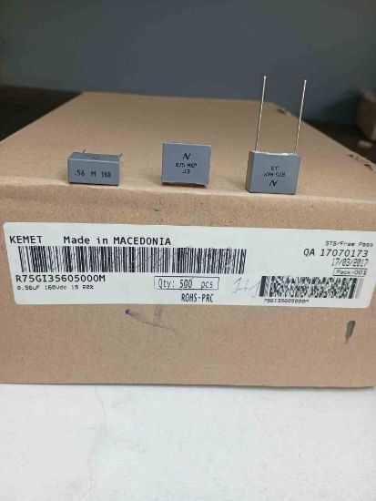 75GI35605000M 560NF 160V 15 0.2 KEMET POLYESTER KONDANSATÖR resmi