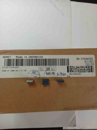 R75QD1220AA30K 2.2NF 1000V 7.5 0.1 KEMET POLYESTER KONDANSATÖR resmi