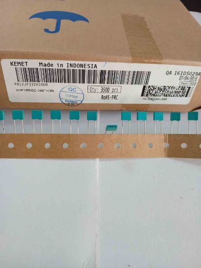 F612JF332K100R 3.3NF 100V 5 0.1 KEMET POLYESTER KONDANSATÖR resmi
