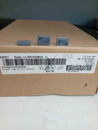 73QI2100SE30K 10NF 1000V 15 0.1 KEMET POLYESTER KONDANSATÖR resmi