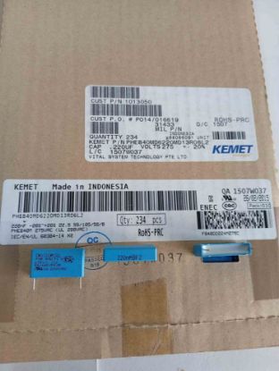 PHE840MD6220MD13R06L2 12NF 275VAC 22.5 0.2 KEMET POLYESTER KONDANSATÖR resmi