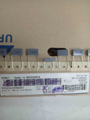R76QI2150DQ40J 15NF 1000V 15 0.05 KEMET POLYESTER KONDANSATÖR resmi