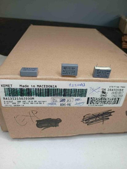 R413I2150JE00M 15NF 300VAC 15 20%|R.41 KEMET POLYESTER KONDANSATÖR resmi
