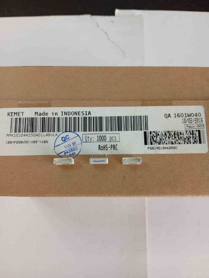 MMK10104K250A01L4BULK 1NF 250V 10 0.1 KEMET POLYESTER KONDANSATÖR resmi