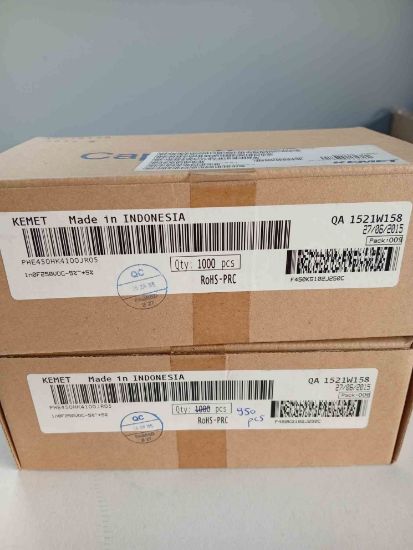 PHE450HK4100JR05 1NF 250V 7.5 0.05 KEMET POLYESTER KONDANSATÖR resmi