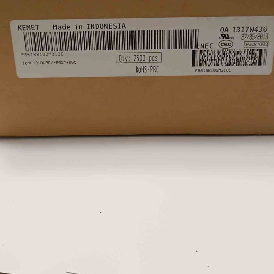 F861BB103M310C 10NF 310VAC 15 0.2 KEMET POLYESTER KONDANSATÖR resmi