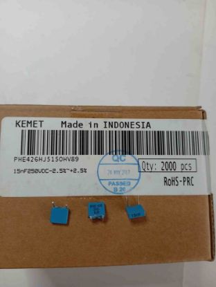 PHE426HJ5150HV89 15NF 250V 5 0.025 KEMET POLYESTER KONDANSATÖR resmi